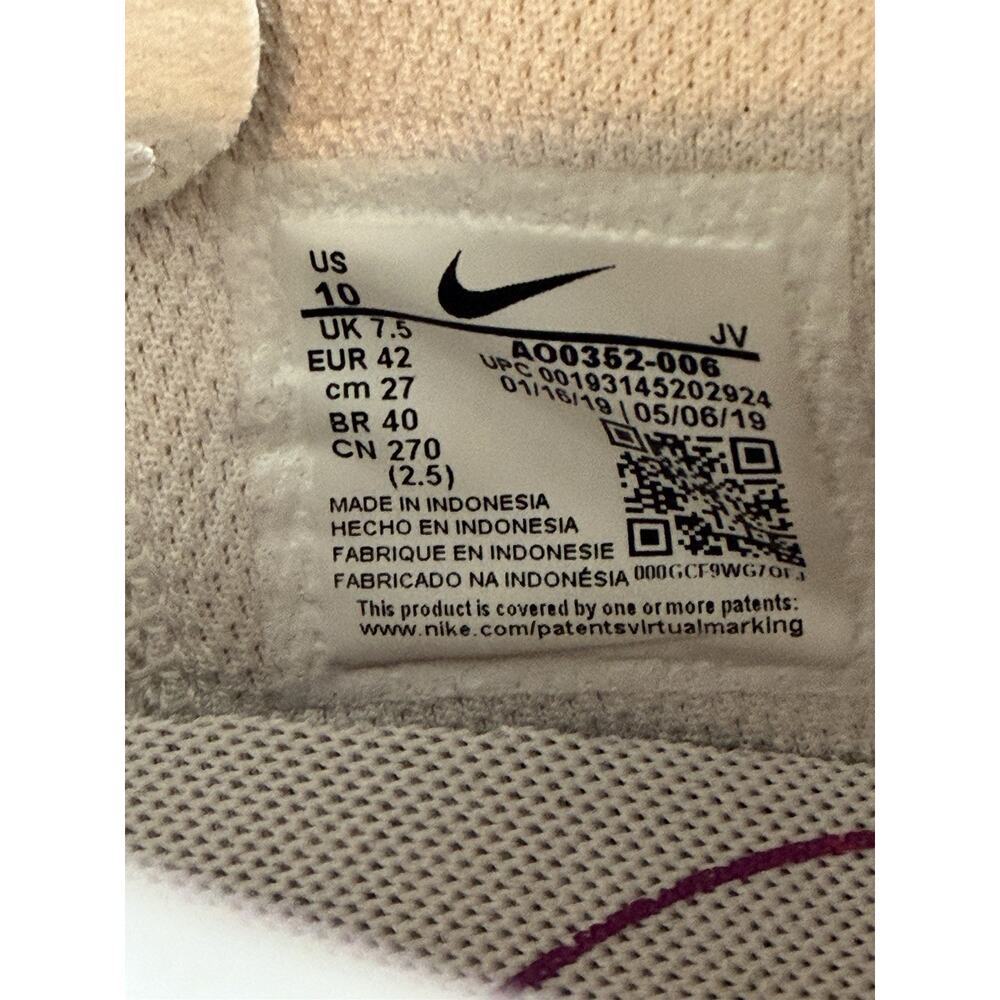 Nike Womens Air Max Motion 2 Running Shoes White AO0352-006 Mesh Lace Up Size 10 - Picture 9 of 10
